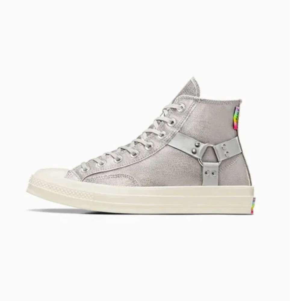 Converse Chuck 70 Pride High Top Sneakers Silver LGBTQIA 6/8 - Picture 4 of 11